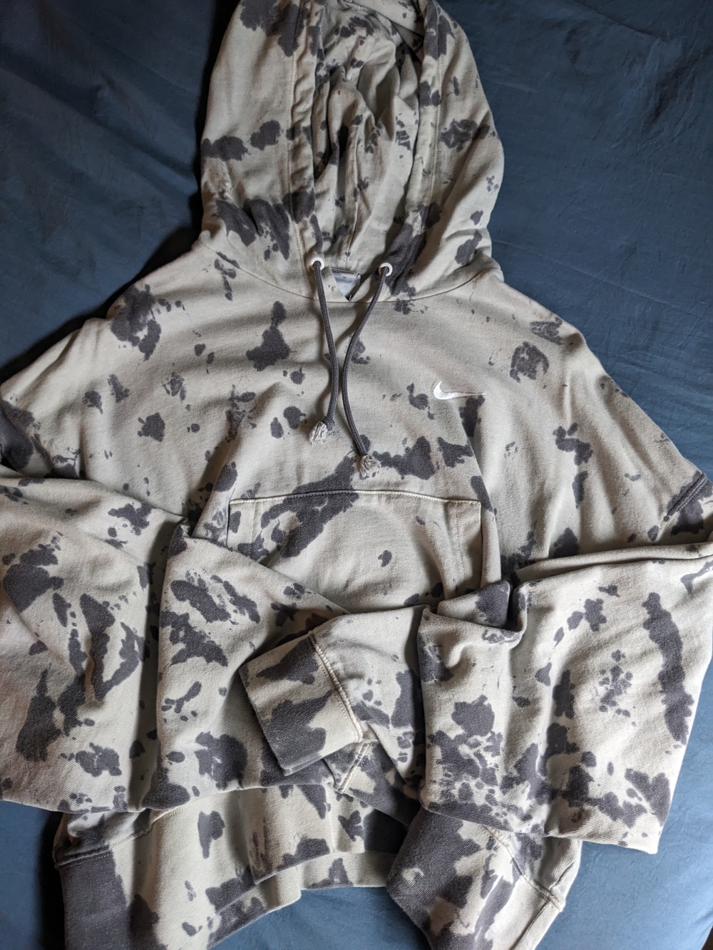 Nike Gray 🩶 Tie-Dye Hoodie